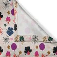 thumbnail image 3 of Ambesonne Nature Kitchen Curtains, Exotic Flora and Palm Art, 55"x30", Champagne Magenta Purple, 3 of 3