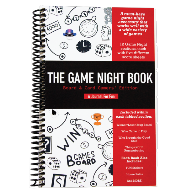 The Game Night Book Game night Game night accessories Scoresheets