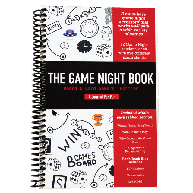 The Game Night Book Game night Game night accessories Scoresheets