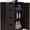 Espresso, variant on Large Bathroom Floor Cabinet with 4 Dawers and Single Door Cabinet, Freestanding Storage Cabinet for Living Room Kitchen Hallway, White