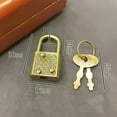 thumbnail image 3 of Vintage Padlock Lock Notebook Luggage Belt Padlock Lock with Key Locks Hardware, 3 of 9