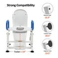 Electric Toilet Seat Lift with Padded Arms for Elderly and