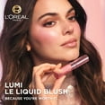 thumbnail image 6 of L'Oreal Paris Lumi Le Liquid Blush, Bold Highly Pigmented Blush, Dewy Worth It, 0.33 fl oz, 6 of 9