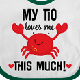 thumbnail image 4 of Inktastic My Tio Loves Me Nephew Boys or Girls Baby Bib, 4 of 4