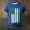 Blue, variant on HOMADLES Mens Shirts Flag Crewneck Patriotic Short Sleeve Shirt for Men Classic Graphic Tee, Army Green 2XL