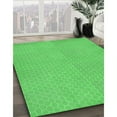 thumbnail image 2 of Ahgly Company Indoor Square Patterned Neon Green Area Rugs, 6' Square, 2 of 6