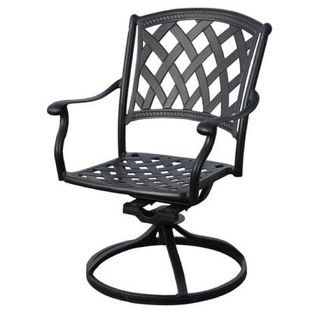 - Fleur De Lis Living Campton Swivel Patio Rocking Chair with Cushions (Set of 4)
