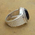 thumbnail image 5 of Inisha Creation Sterling Silver Amethyst Ring: Handmade Cocktail Style, Mens Jewelry, 5 of 8