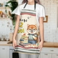 thumbnail image 3 of Welcome Shiba Inu Back to School Vintage Retro Apron Shibas Dog Lovers Gifts Idea for Cooking Grilling Baking Painting Gardening - 02012, 3 of 5