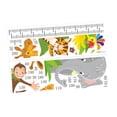 thumbnail image 2 of Tabla de altura para niños, tabla de altura para decoración infantil, calcomanías de pared decorativas de PVC con dibujos animados para niños, niñas, A, 2 of 8