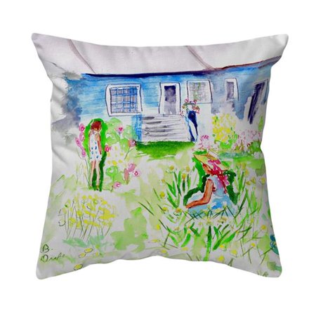 Betsy Drake Nc823 18 X 18 In Front Yard Garden No Cord Pillow
