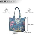 thumbnail image 5 of Flower Women's Large Weekend Travel Bag Moving Canvas Handbag Thick Double Layer Beach Weekend Travel Unisex Hospital Maternity Delivery with Toiletry Waterproof, 5 of 5