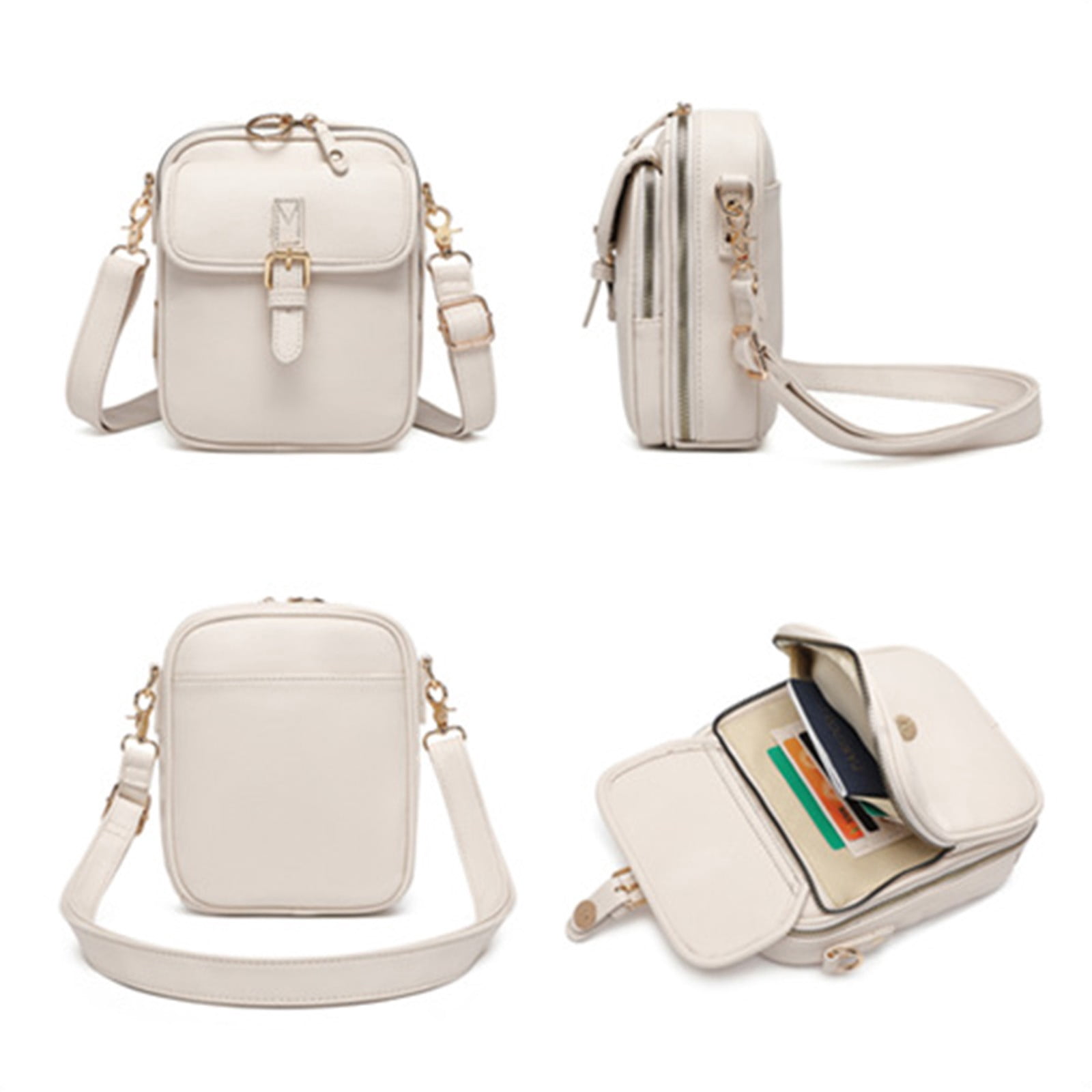 Women's Sculpture Crossbody Bag | Women's Purse Bag | Lightweight Adjustable Strap | Multi-Compartment | Travel Friendly | Everyday Carry Purse(White)