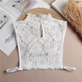 thumbnail image 3 of Zhengup Lace Fake Collar Half Top Mock Blouse False Collar Peter Pan Collar for Women Girls, 3 of 6
