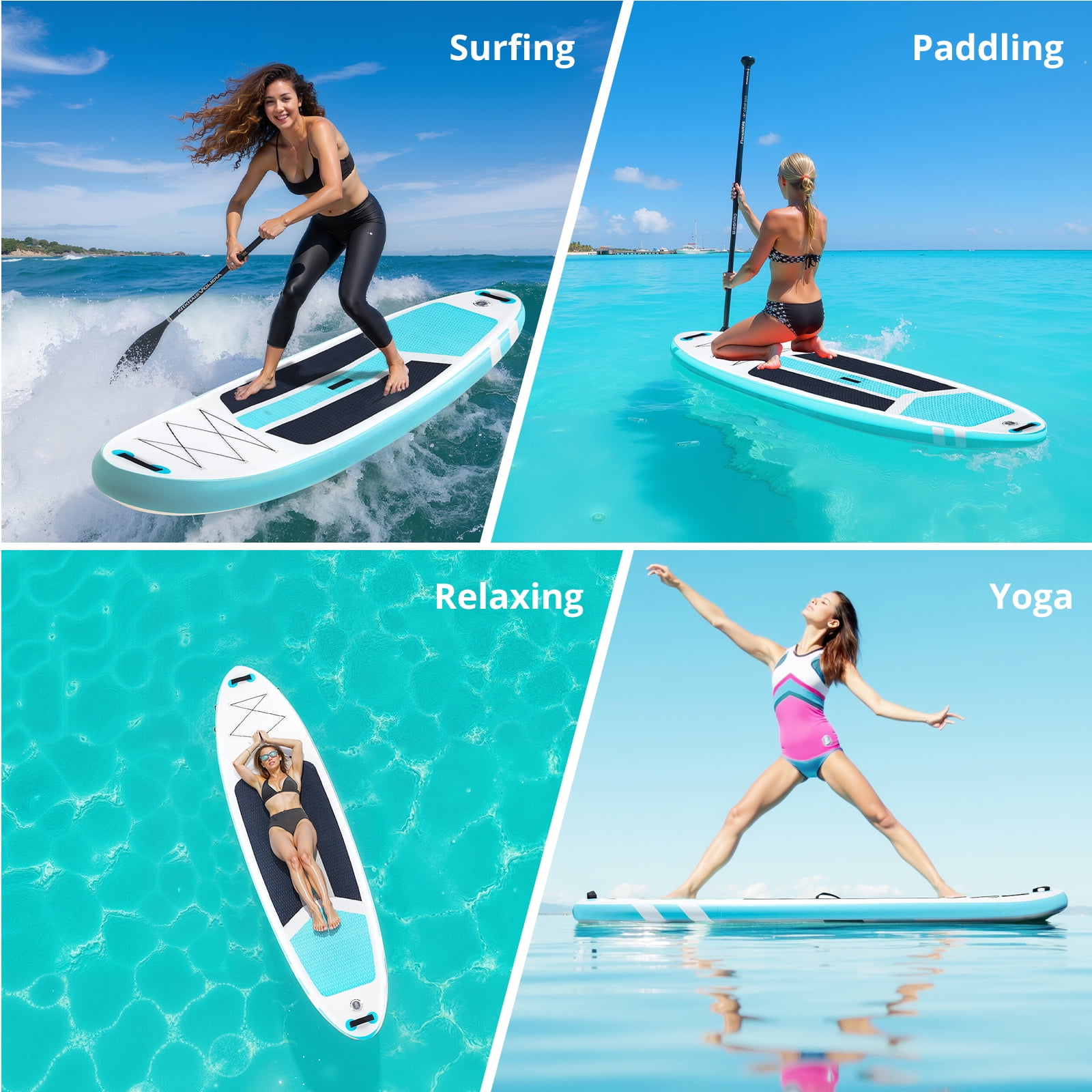 Inflatable Stand Up Paddle Board with Premium SUP Paddleboard Accessories,2-in-1 Paddle for Adults,Orange