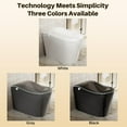 thumbnail image 3 of Smart toilet with bidet built in, Heated Seat,Female Cleaning, Warm Water & Dry Function, Modern Tankless Toilets, ADA Comfort Height Toilet, LED Display, Foot Sensor, 1.28GPF, 1000g MAP Flush, 3 of 8