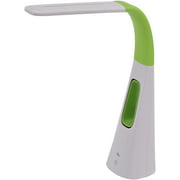 PureOptics LED Desk Lamp with Bladeless Fan, Dimmable, Adjustable Neck, Lime Green (VLED1603LM)