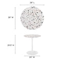 thumbnail image 5 of Lippa 28" Round Terrazzo Dining Table, 5 of 6