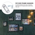 thumbnail image 3 of QUMIIRITY 30Pcs Rectangular Metal Fasteners for Artwork and Cabinets Indoor Installation 1.8X0.6In, 3 of 5