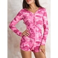 thumbnail image 3 of xiaxaixu Pyjama Court d'Automne pour Femmes Combinaison à Manches Longues Col en V Boutonnée, 3 of 8