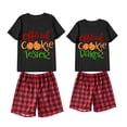 thumbnail image 3 of Pijamas de pareja de Navidad a juego, probador de galletas oficial y panadero, ropa de dormir corta para adultos, 3 of 3