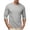 Gray, variant on Smsaxvxz Men's 3/4 Sleeve Shirts Lightweight Crew Neck Pocket T-shirts Moisture Wicking Soft Comfort Casual Fall Tops Brown 3XL