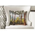 thumbnail image 4 of Ambesonne Hawaii Throw Pillow Cover 2 Pack, Tiki and Palm Trees, 16", Brown Green, 4 of 6
