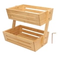 thumbnail image 2 of Bamboo Fruit Basket, Easy To Clean Fruits Stand Storage Holder  For Kitchen, 2 of 8