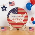thumbnail image 4 of Adorno de madera para mesa del Día de la Independencia | Pieza decorativa festiva del 4 de julio | Decoración festiva para escritorio, 4 of 6