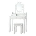 thumbnail image 1 of Pemberly Row P2 MDF Coiffeuse avec 4 Tiroirs en Blanc, 1 of 12