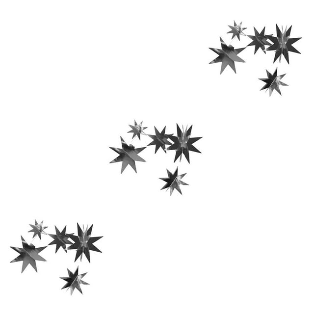 Kearding 1 Juego de decoraciones de estrellas para el hogar, fuente de fiesta estéreo creativa interesante, accesorios de decoración para Type2 NO2