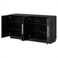 thumbnail image 4 of Sideboard Buffet Cabinet Modern Accent Console Table Wooden Floor Cabinet With 4 Doors Wood Buffet Sideboards Cabinet For Dining Room Hallway, 4 of 9