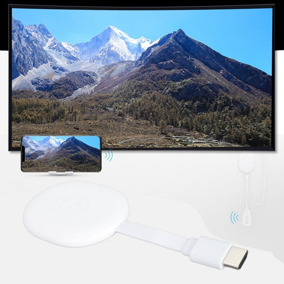 Adaptador de Visualizació Inalámbrica, receptor de video wifi de reflejo de videos pequeños interfaz multimedia hd admite el enchufe de realización en línea y reproducir lleno