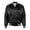 Black/ White, variant on Augusta Sportswear Womens Augusta Satin Baseball Jacket/Striped Trim