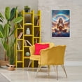 thumbnail image 2 of Stupell Industries Enlightened Angel with Tea Spiritual Painting Gray Framed Art Print Wall Art, 20 x 30, 2 of 8