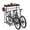 3 parking spaces, variant on Freestanding Bike Stand Rack with Adjustable Range1.5"-4",Vertical Bike Stand with Storage Basket,Bicycle Storage Organizer for Mountain,Road,Hybrid