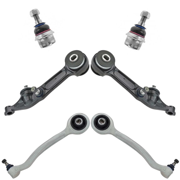 TRQ Front Left and Right Lower Control Arm with Ball Joint Set 6 Piece Fits 2000-2006 Mercedes-Benz S430 2000-2006 S500 2006 S350