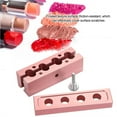 thumbnail image 1 of ZheElen DIY Maker Mold 4 Holes Aluminum Alloy Lip Stick Balm Maker Tool for Home, 1 of 6