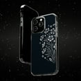 thumbnail image 6 of DistinctInk Hybrid (Acrylic / TPU) Clear Slim Fit Case for Apple iPhone 12 Pro MAX (6.7" Screen) - Title: "Elegant Blooms: Minimalistic Spring Flower Illustration", 6 of 8