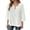 White, variant on 3/4 Length Sleeve Womens Tops Spring Summer Casual Cotton Linen Lightweight Loose V Neck Boho T Shirts Blouse