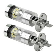 2X H1 LED Nebel Scheinwerfer Kit 100W DC 12V Fern-/Abblendlicht Birnen Halogen
