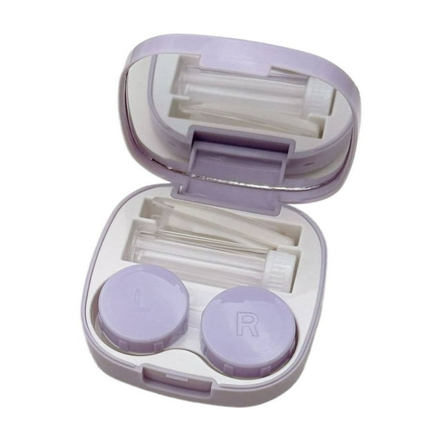 Case Travel Size Cute Colored Contact Applicator Removal Tool Kit With Solution Bottle For Daily Outdoor
