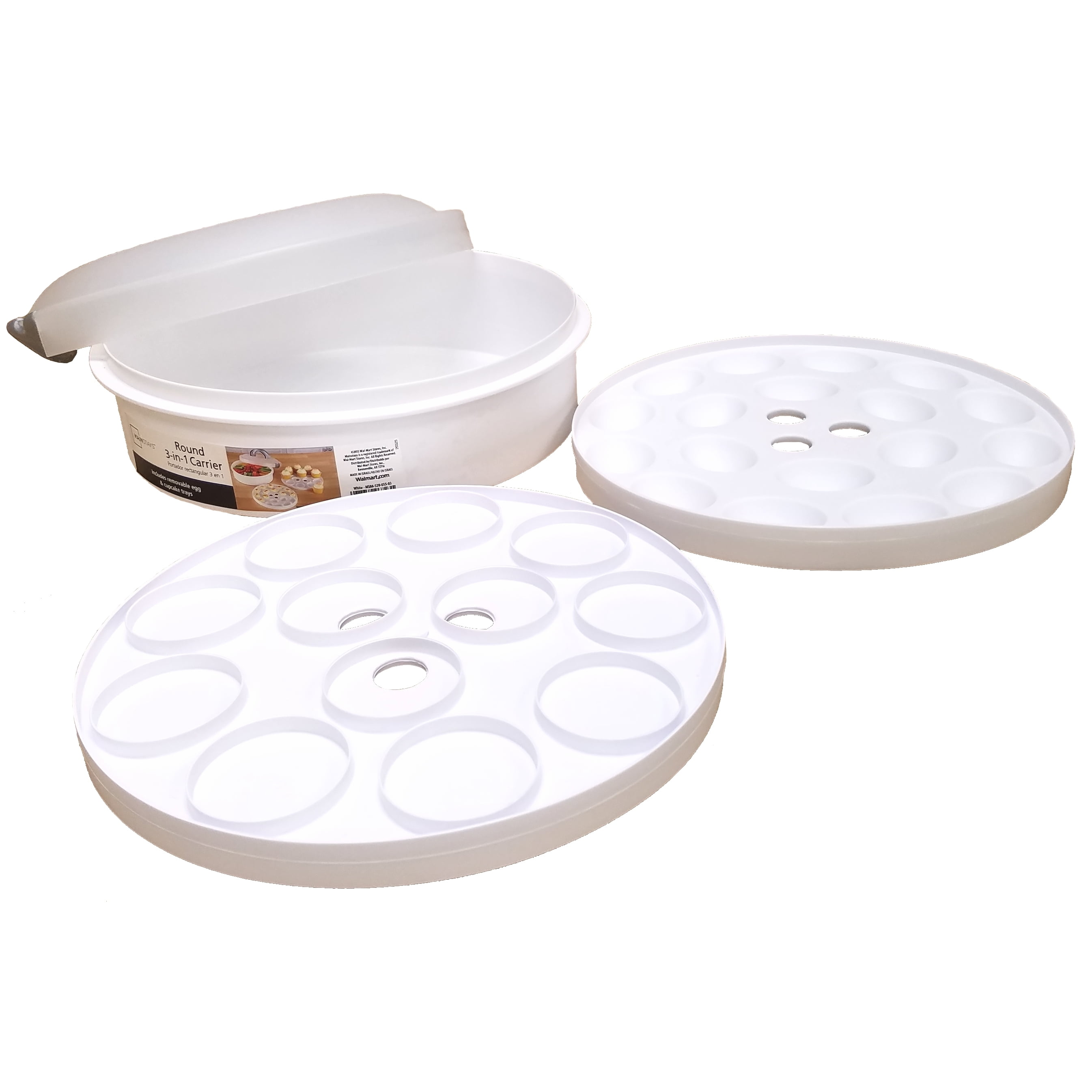 Mainstays 3 In 1 Round Cake Carrier With Lid Cake Walls