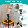 thumbnail image 4 of Skywalker Trampolines 36" Mini Trampoline for Kids & Toddlers - No-Spring Design with Adjustable Handlebar, Foldable for Easy Storage, Indoor/Outdoor Use, 4 of 8
