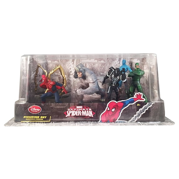 Disney Store Spider-Man Ultimate Figure Play Set Playset Cake Topper New w Box