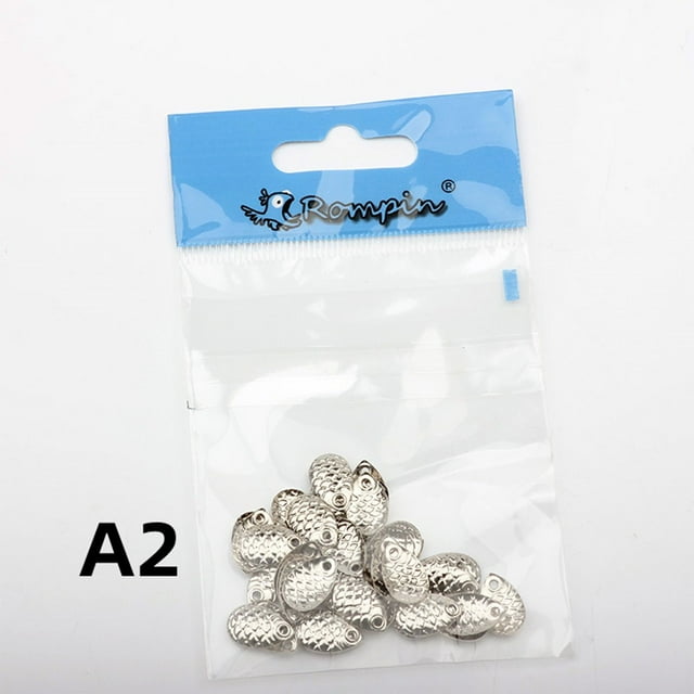 50pcs/Pack Fishing Spinner Rings Blades Flattie Attractor Lure Spoon Accessories