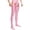 Pink, variant on Somuwie Clearance Men Sexy Solid Silky Four Hollowed Out Open Rompers Leggings Underwear