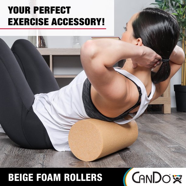 CanDo 30-2331 Antimicrobial x 12 Inch Foam Roller for Exercise