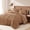 B-Brown, variant on Blue Classic Puff Floral Queen Comforter Set 7 Pieces,All Seasons Shabby Chic Farmhouse Bed in a Bag,with Wildflowers Fluffy Comforter Sheets Pillowcases Shams