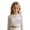 00-White94, variant on Tiijoy Girls Mesh Long Sleeve Layer Shirt Lightweight Solid Layering Crop Top, Sizes 7-14